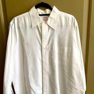 White Brooks Brothers dress shirt, 16.5